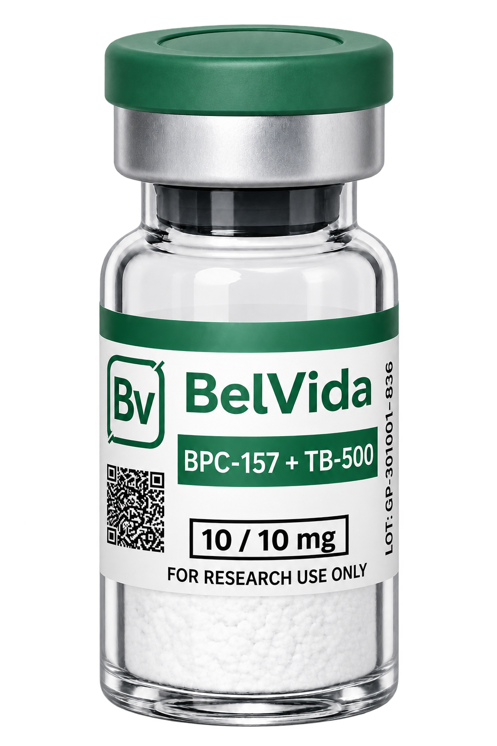 BelVida BPC-157 and TB-500 product vial